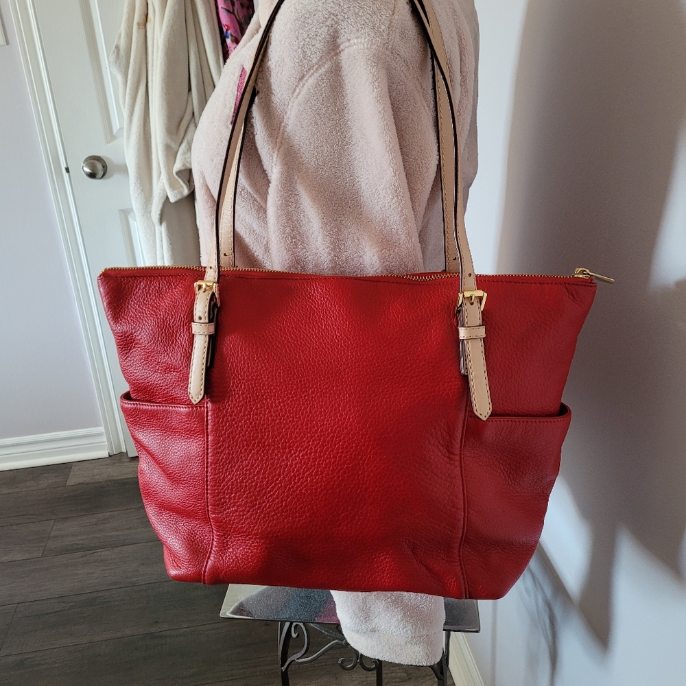 Michael Kors Red Leather